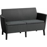 KETER Salemo 2 Seater vrtna sedežna garnitura grafit