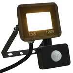 vidaXL LED reflektor s senzorjem 10 W toplo bel