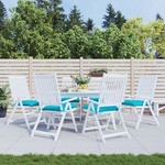 vidaXL Blazine za stole 6 kosov turkizne 40x40x7 cm blago