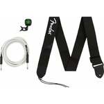 Fender Accessories Bundle Pack Cable Tuner Strap Tekstilni kitarski pas