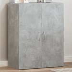 vidaXL Arhivska omara betonsko siva 60x32x77,5 cm inženirski les