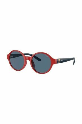 Otroška sončna očala Polo Ralph Lauren rdeča barva