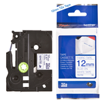 Brother Trak Brother TZEFA3 Tekstilni bel/moder, 12mm