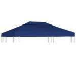 Streha za paviljon 2-delna 310 g/m² 4x3 m modra