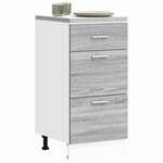 vidaXL Spodnja omarica Grey Sonoma 40x46x81,5 cm iz umetnega lesa