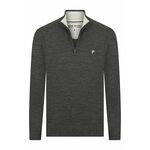DENIM CULTURE Pulover 'Martino' antracit / bela