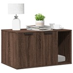 vidaXL Omara za mačje stranišče rjavi hrast 80x50x45 cm inž. les