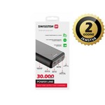 SWISSTEN SWISSTEN POWER LINE powerbank 30 000 mAh, PD & QC, črna