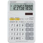 Sharp kalkulator EL332BWH, namizni, 10-mestni, bel