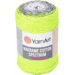 Pletena preja Macrame Cotton Spectrum 250 g - (1326) zelena svetlo siva