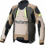 Alpinestars Halo Drystar Jacket Dark Khaki/Sand Yellow Fluo L Tekstilna jakna