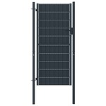 vidaXL Vrata za ograjo jeklo 100x204 cm antracitna