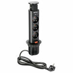 GTV Potopna vtičnica 3x220V Ø60mm, siva