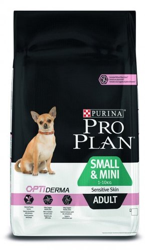 Purina Pro Plan hrana za odrasle pse mini in majhne pasme z občutljivo kožo 7kg