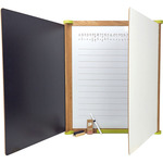 Jeujura Lesena trikrilna multifunkcijska tabla 153x66 cm z dodatki