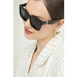 Sončna očala Burberry ženska, črna barva, 0BE4419 - črna. Sončna očala iz kolekcije Burberry. Model z enobarvnimi stekli in okvirji iz plastike. Ima filter UV 400.