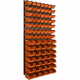 botle Stenska plošča za orodje 58 x 117 cm z 81 kos Škatla viseče Oranžna škatle Sistem za shranjevanje