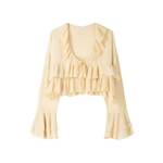 Bershka Bluza svetlo rumena 19452148