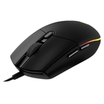 Logitech G203 žična miška, beli/črni