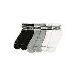 CONVERSE Nogavice pegasto siva / črna / bela 7662001