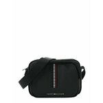 TOMMY HILFIGER Torba za čez ramo črna / srebrna