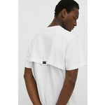 Bombažna kratka majica G-Star Raw moški, bela barva - bela. Kratka majica iz kolekcije G-Star Raw, izdelana iz tanke, elastične pletenine. Model iz zračne bombažne tkanine.