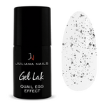 Juliana Nails Gel Lak Quail Egg Effect sivi črni snežinke No.579 6ml