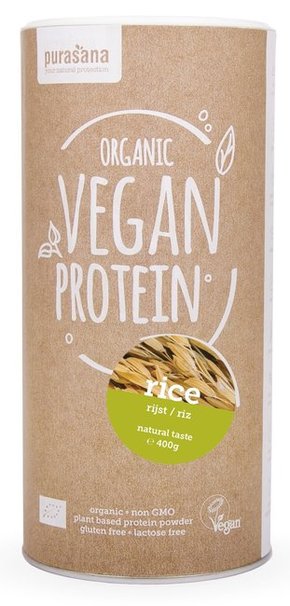 Veganski vir bio-rastlinskih proteiniv - riževi proteini - Nevtralno