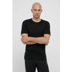 Volnen t-shirt Icebreaker črna barva - črna. T-shirt iz kolekcije Icebreaker. Model izdelan iz tanke, elastične pletenine.