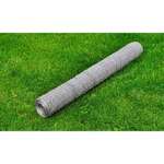 Greatstore Žična ograja pocinkano jeklo 25x0,75 m srebrna