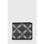 Denarnica Michael Kors moški, črna barva - črna. Mala denarnica iz kolekcije Michael Kors. Model izdelan iz kombinacije tekstilnega materiala in ekološkega usnja.
