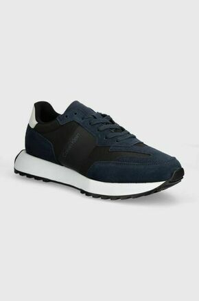 Superge Calvin Klein LOW TOP LACE UP MIX siva barva