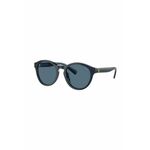 Otroška sončna očala Polo Ralph Lauren mornarsko modra barva, 0PP9505U - mornarsko modra. Otroška sončna očala iz kolekcije Polo Ralph Lauren. Model z enobarvnimi stekli in okvirji iz plastike. Ima filter UV 400.