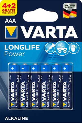 Varta baterije Longlife Power 4+2 AAA 4903121436