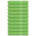 vidaXL Brisače 10 kos zelena 100x200 cm 360 g/m² 100% bombaž