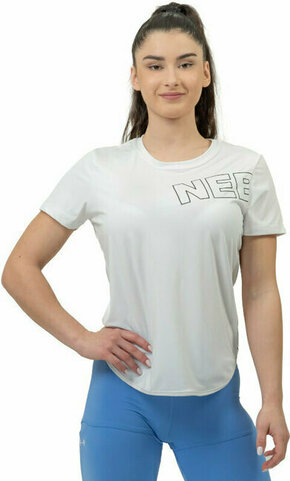 Nebbia FIT Activewear Functional T-shirt with Short Sleeves White XS Fitnes majica