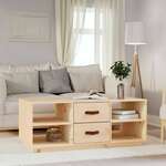 shumee Klubska mizica 100x50x41 trdna borovina