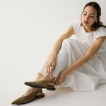 Reserved - LADIES` BALLERINAS - beige beige 100% USNJE 505CP-80X