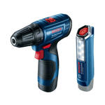 BOSCH PROFESSIONAL akumulatorski vrtalni vijačnik in svetilka GSR 120 LI + GLI 12V-300 06019G8004