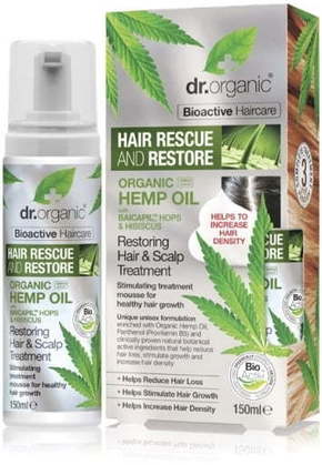 Organic Hemp Oil Restoring Hair &amp; Scalp Treatment Mousse - 150 ml