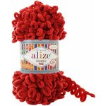 Alize Pletena preja Puffy Fine 100 g - (56) rdeča