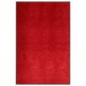 Greatstore Pralni predpražnik rdeč 120x180 cm