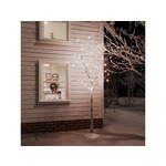 VIDAXL LED bela breza toplo bela 128 LED lučk 220 cm