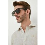 Sončna očala Gucci moški, rjava barva - rjava. Sončna očala iz kolekcije Gucci. Model z enobarvnimi stekli in okvirji iz plastike. Ima filter UV 400.
