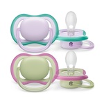 Philips AVENT Duda Ultra air neutral 0-6m punčka vijolična 2 kos