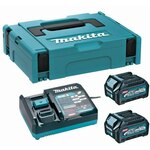 MAKITA Li-ion XGT 40V komplet 2 kos BL4040+1 kos DC40RA+1 kos Makpac 191J97-1
