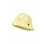 Otroški bombažni klobuk Jamiks GASPARD rumena barva - rumena. Otroški klobuk iz kolekcije Jamiks. Model z ozkim robom, izdelan iz vzorčastega materiala.