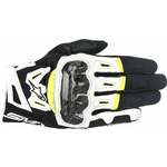 Alpinestars SMX-2 Air Carbon V2 Gloves Black/White/Yellow Fluo XL Motoristične rokavice