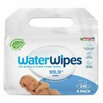 WaterWipes 4x Vlažilni robčki brez plastike 60 kosov ( 240 kosov )