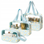 Livefy kozmetična torbica Flowers 3in1, modro